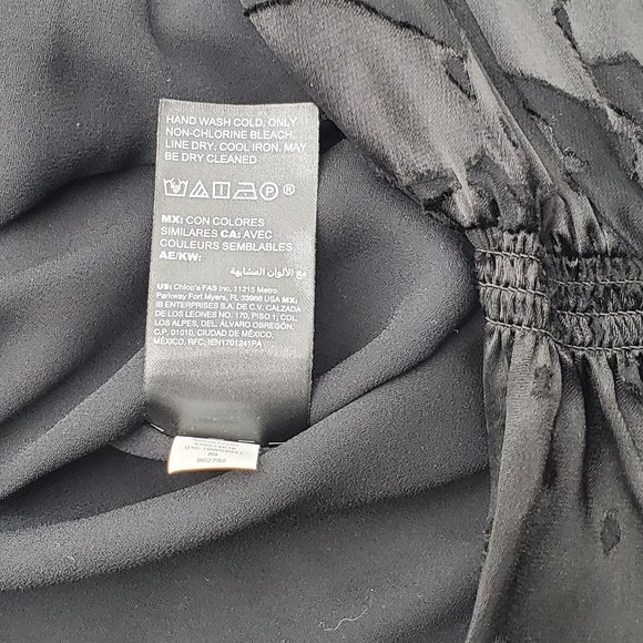 WHBM Silk Blend Floral Burnout Blouse - NWT - Picture 11 of 15